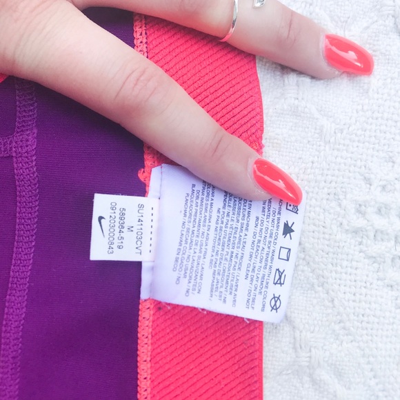 Purple Nike pros with pink band - Picture 3 of 3